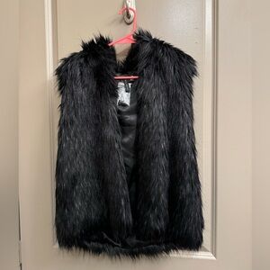 Faux fur vest